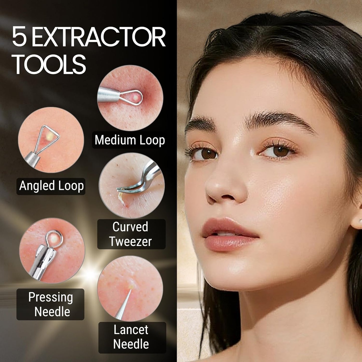 Blackhead Remover Mask :Charcoal Peel Off Face Mask Kit for Pores Deep Cleansing and Purifying – Facial and Nose Mask for All Skin Types with Tools