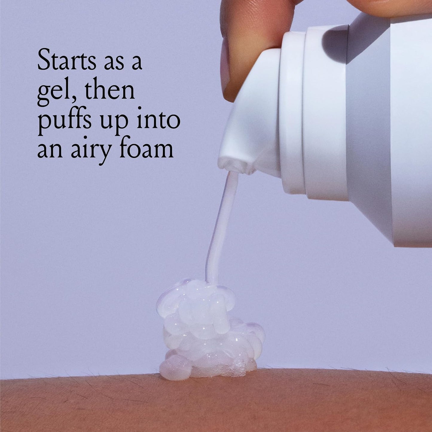 Billie SkyFoam Shave Gel - Lavender Milk Scent - Water-activated Foam - Made With Aloe & Cucumber - For A Close, Smooth Shave - 6.7 fl oz, 3-pack