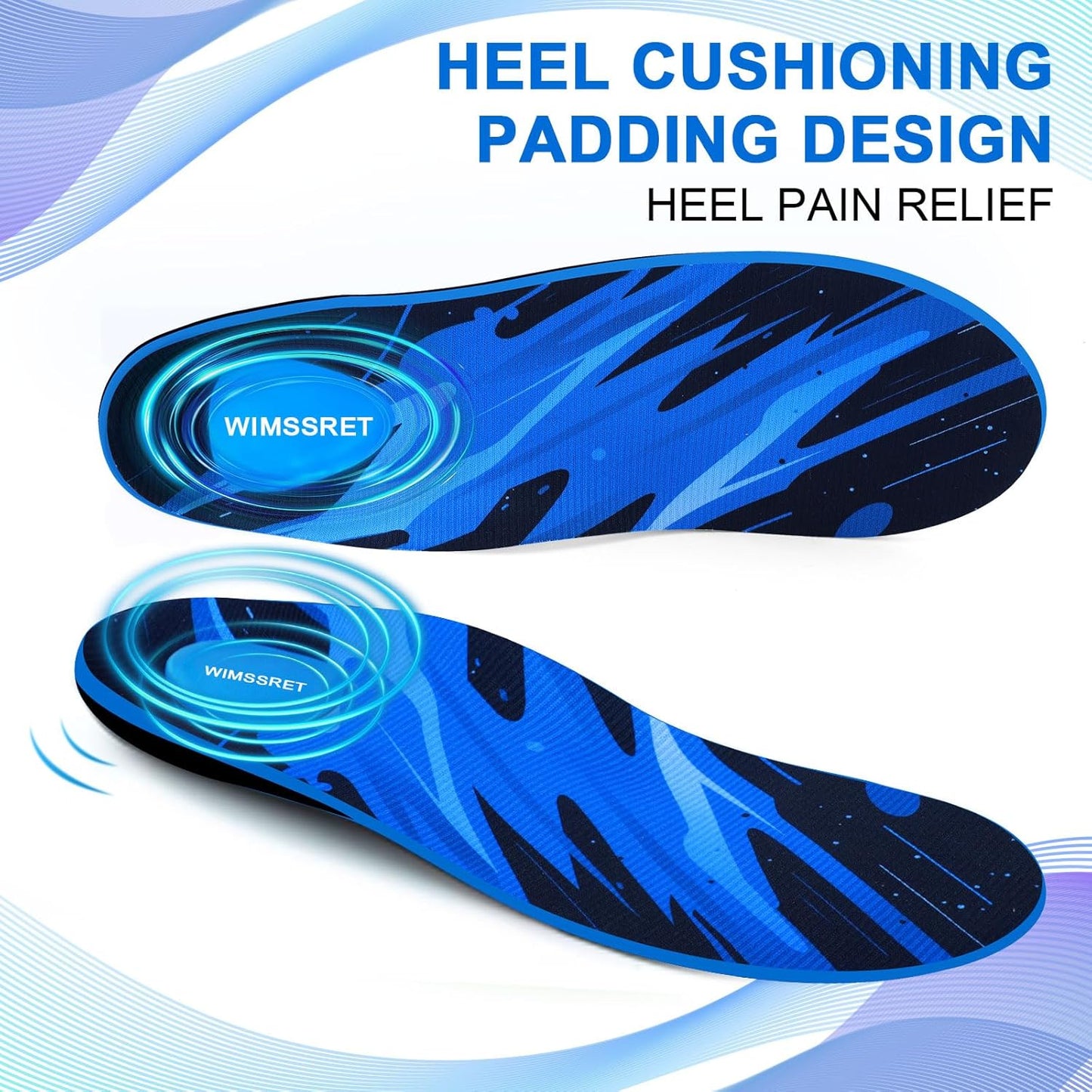 Plantar Fasciitis Relief Insoles with High Arch Support - Heavy Duty Support and Heel Pad, Orthotic Shoe Inserts for Moderate Pronation, Arch Pain, Flat Feet, Men Women, All-Day Comfort