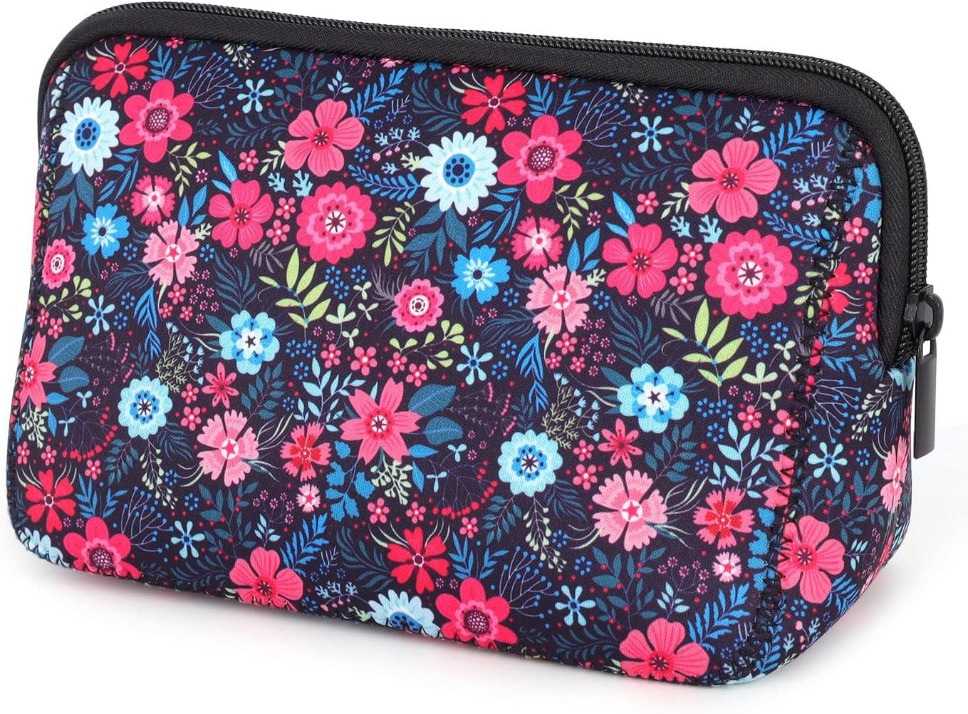 Cosmetic Bag Waterproof Neoprene Zipper Pouch Travel Portable Toiletry Makeup Bags Organizer Case for Women and Girls