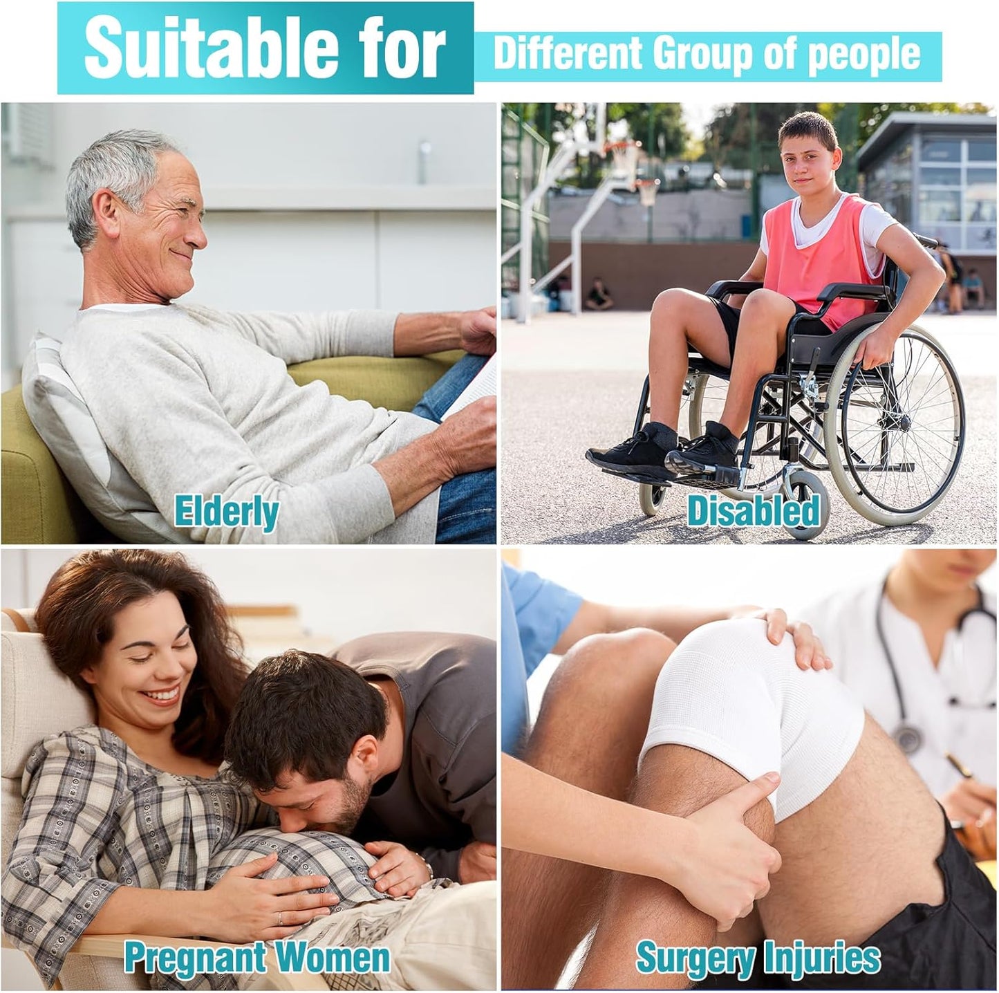 Sock Aid, Sock Helpers to Put on Your Socks for Seniors, Disabled, Pregnancy, Assist Device for Elderly, Tool Aide Puller Easy on and Off with No Bending(Blue 2 PACK)