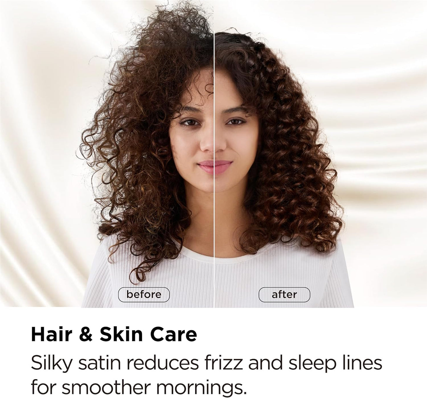 Bedsure Satin Body Pillow Pillowcase - Similar to Silk Body Pillow Cover Case with Envelope Closure,Cooling and Silky Long Pillowcase for Hair and Skin,Grey,20x54 Inches