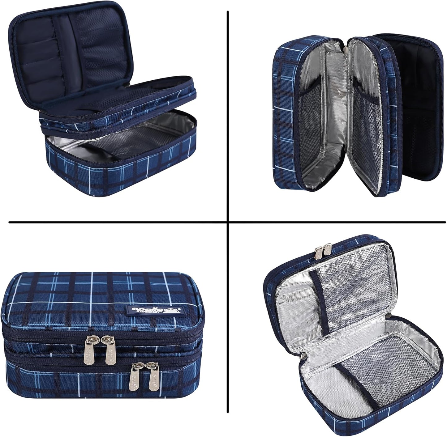 apollo walker Insulin Cooler Travel Case Diabetic Medication Cooler with Ice Packs and Insulation Liner Insulin Cooler Travel case TSA Approved