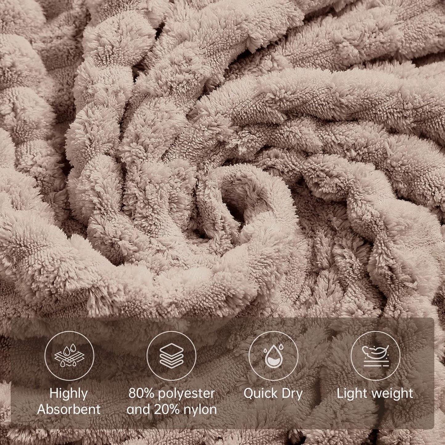 Extra Large Bath Towel Set of 6 (40"x80"),Oversized Bath Sheet Super Soft Highly Absorbent Microfibers Quick Dry Luxury Shower Towel for Bathroom Spa Gym Hotel Yoga (Beige, 6Piece)