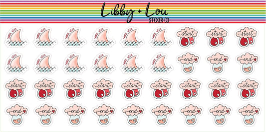 Period Tracker Planner Stickers | Libby and Lou Sticker Co