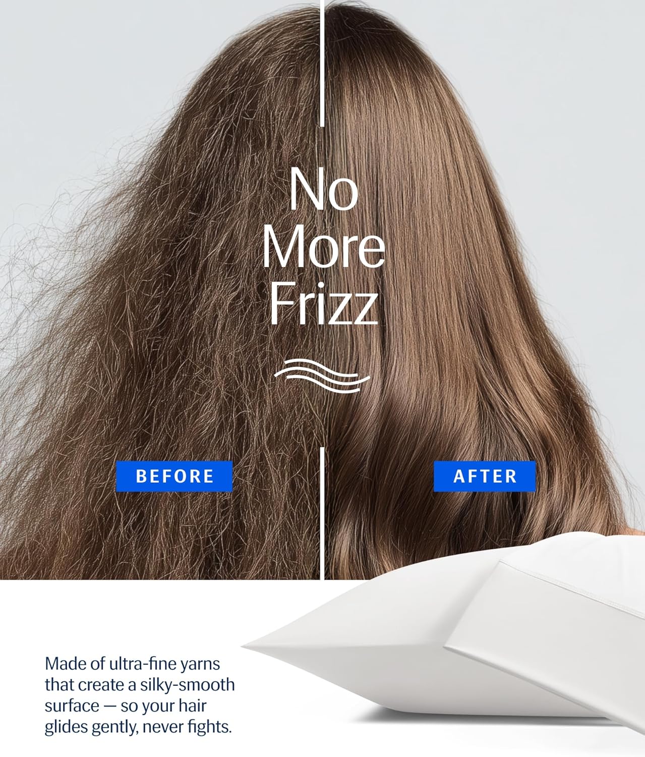 REST® Evercool®+ Cooling Pillowcases Standard - 2 Pillowcases for Sensitive Skin, Silver Infused Fabric for Hygienic Sleep, Silky Smooth for Curly Hair, High Elastic for Snug Fit (19x29 inches)