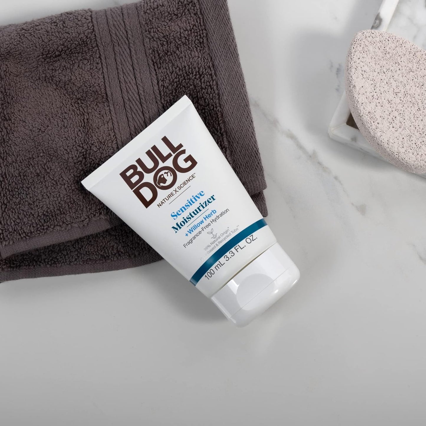 BULLDOG Mens Skincare and Grooming Face Moisturizer Fragrance Free, Sensitive, 3.3 Fluid Ounce