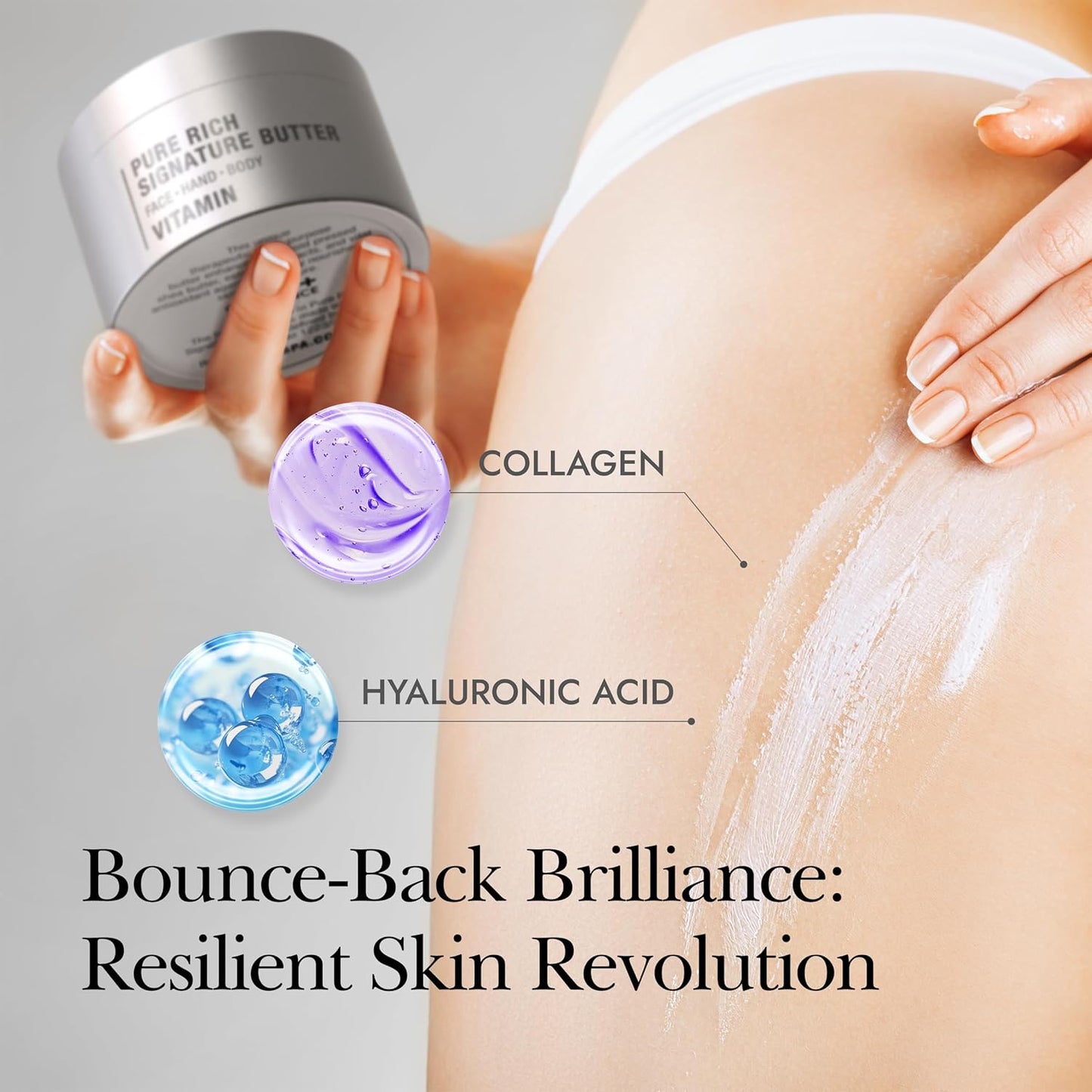 THERAPISPA Rejuvenating Body Butter – Revitalizing Body Cream with Shea Butter, Ceramides, Collagen & Vitamin B5 to Smooth & Strengthen Dry, Dull Skin (Vitamin, 7.0 fl oz)