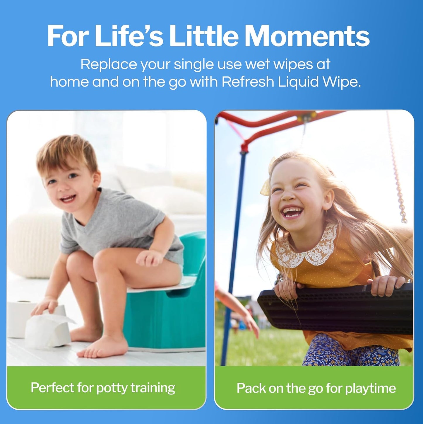 Refresh Liquid Wipe: Toilet Paper Foam. Eco-Friendly Flushable Wet Wipe Alternative. Cleanses and Soothes with Witch Hazel and Aloe. Plumbing & Septic Safe. 50ml (1.69 Fl Oz) – 1 Pack.…