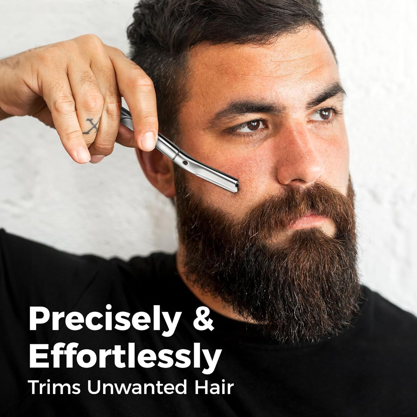 ZOMCHI Dermaplaning Tool, Dermaplaning Razor for Women & Men, Reusable Eyebrow Razor with 11 Refill Blades, Facial Razor Removes Peach Fuzz, Exfoliates Skin (Matte Silver)