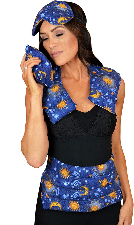 Nature’s Approach Aromatherapy Heating Pad 4-Piece Microwave Heating Pad Set with 12 Soothing Herbs