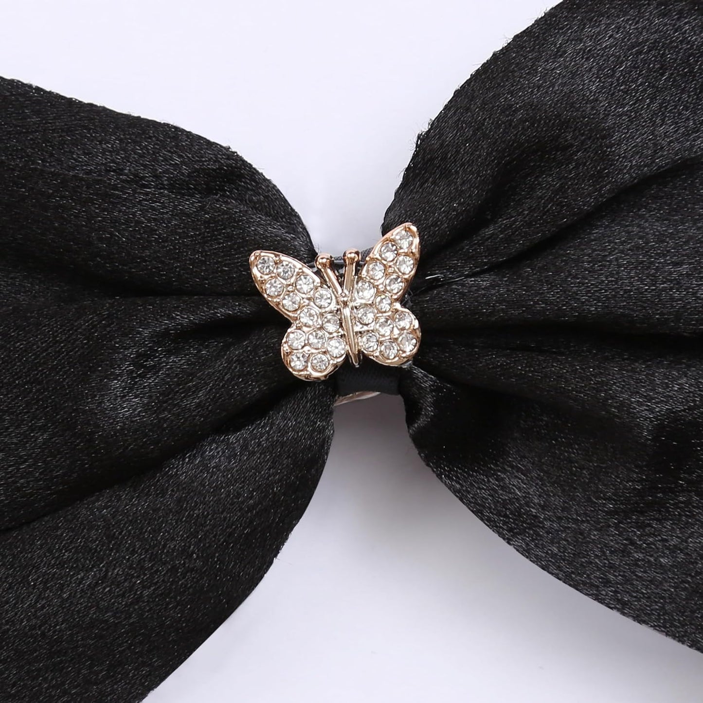 Elegant Hair Bow Set Sweet Styles with Crystal and Pearl Accents Fashion Hair Clips for Girls (Brown/Burgundy/Black)