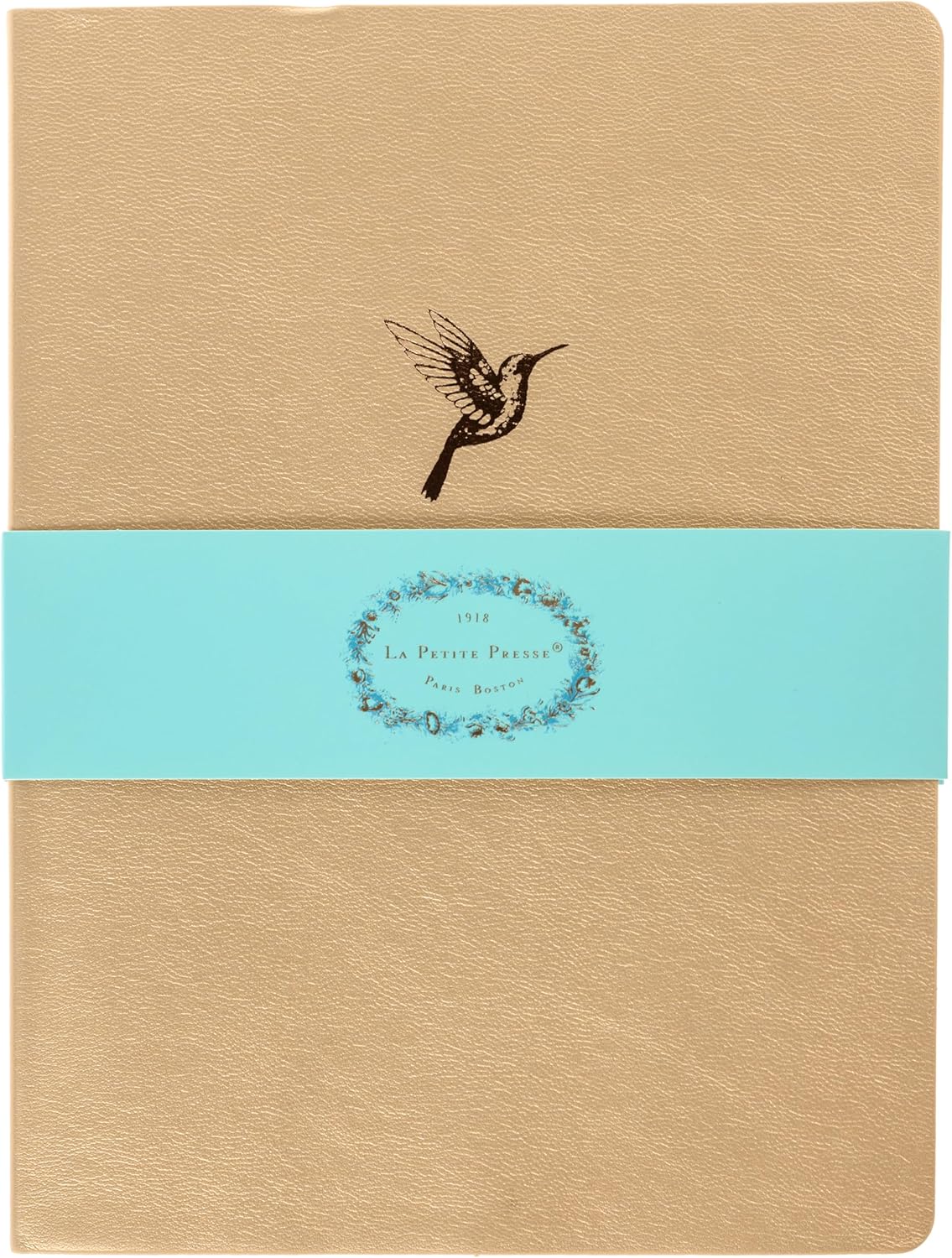 Graphique Hummingbird Vegan Leather Journal, Diary Notebook for Writing, 192 Lined Pages, La Petite Press Collection, 6” x 8”