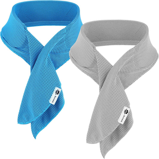 Cooling Neck Wraps with Reusable Gel Ice Pack, Soft Summer Neck Cooler for Golf, Tennis, Outdoor Activities 2 Packs