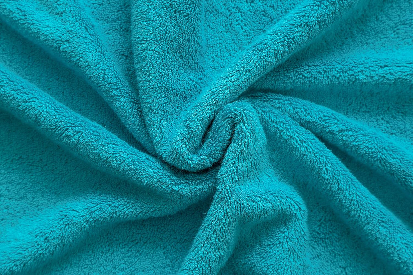 American Veteran Towel, 100% Cotton Turkish Bath Towels for Bathroom 4 Pack, 27x54 Extra Large Premium Soft Drying Bathroom Towels, Aqua Blue