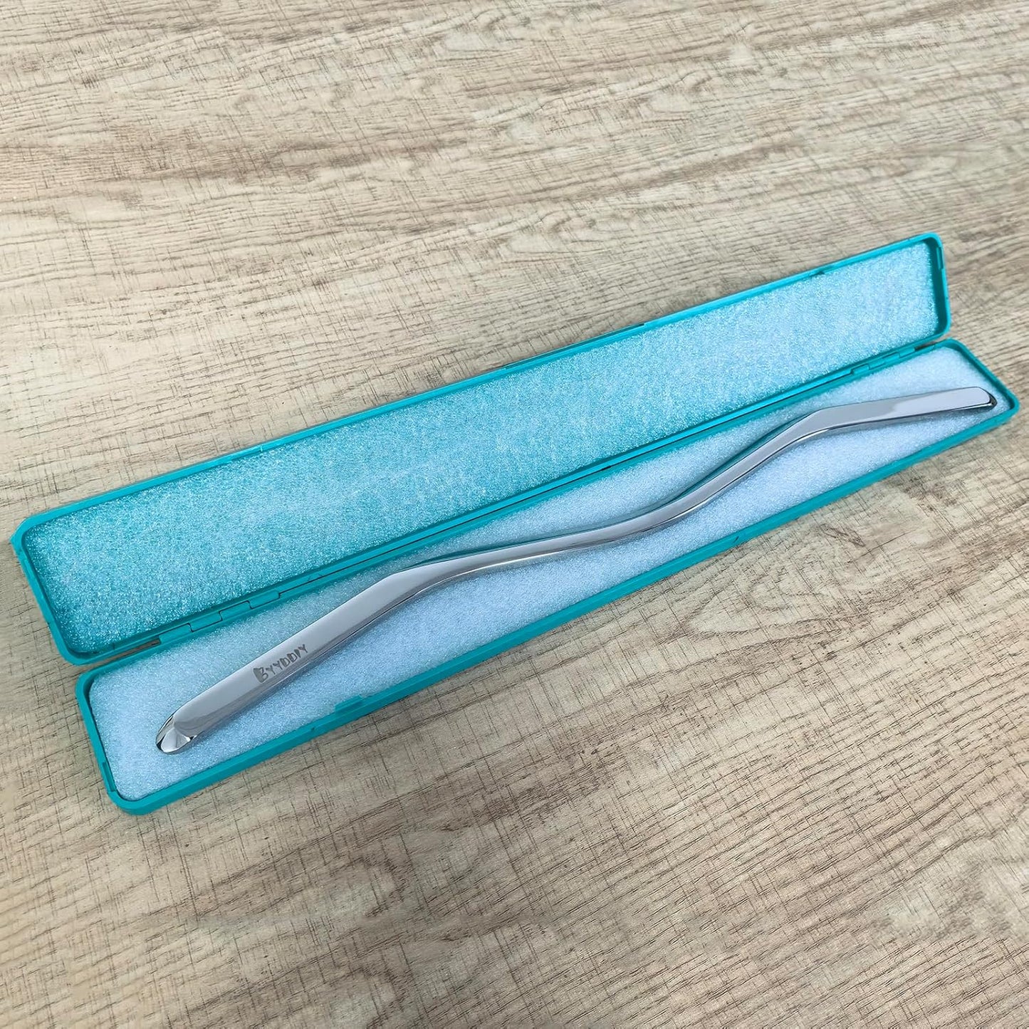 BYYDDIY Stainless Steel Muscle Scraper Stick for Lymphatic Drainage,Body Massage, Release Myofascial Trigger Points Reduce Muscle Soreness Tightness Leg Cramps for Physical Therapy (Ms)