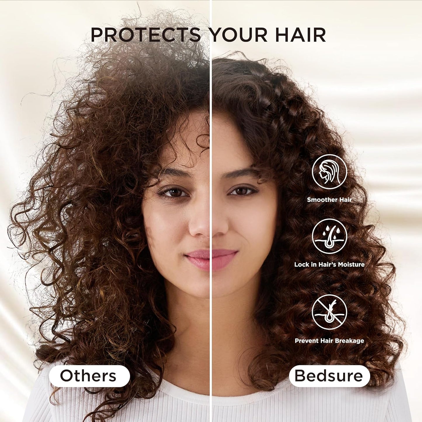 Bedsure Body Pillow Cover 20x54 Inches - Stone Blue Satin Similar to Silk Pillowcase for Hair and Skin, Cooling and Silky Long Body Pillow Pillowcase with Envelope Closure, Gifts for Women Men