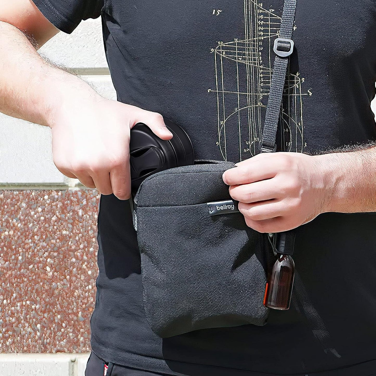 2PACK Collapsible Coffee Cup, 20 OZ 600ml Silicone Folding Camping Mug, Leak Proof BPA Free Portable Sport Bottle with Lids for hiking, Microwave & Dishwasher Safe (Black)