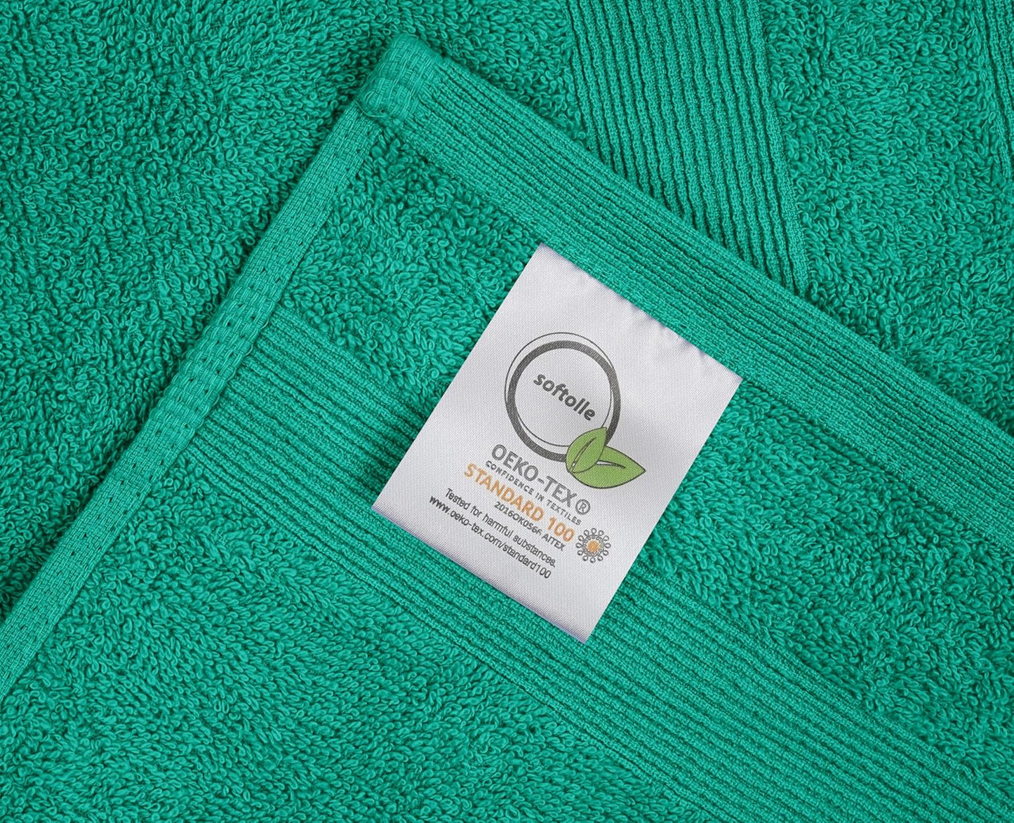 Premium Hand Towels Pack of 6 (16" x 30”) 100% Combed Ring Spun Cotton | Highly Absorbent Hand Towels Set | Ultra Soft for Home, Gym & Spa (Sea Green)