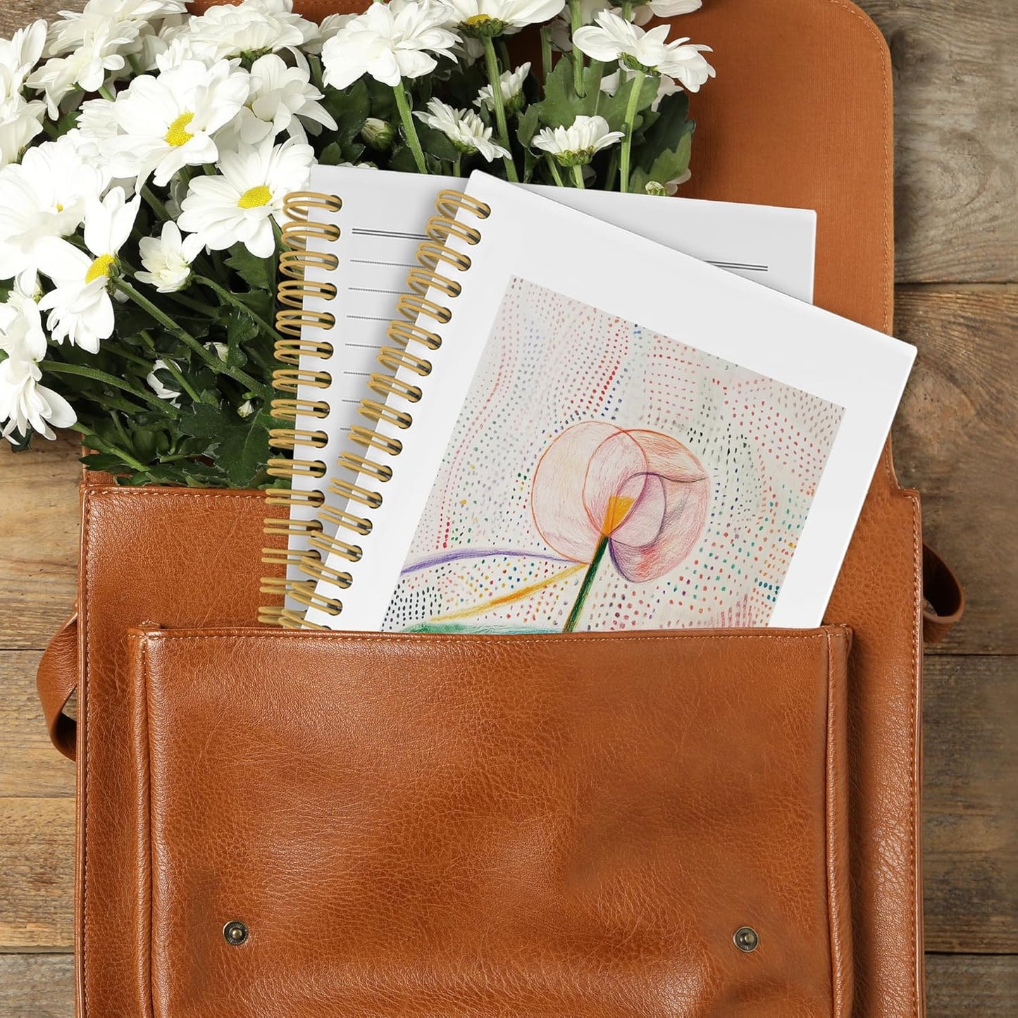 Mental Health Motivational Journal Notebook, Inspirational School Office Supplies for Students Coworker, Growth Looks Different for Everyone Hardcover Spiral Notebook 5.5x8.3 Inch