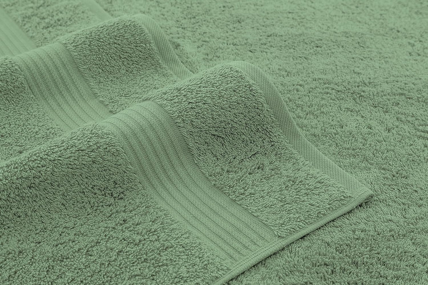 American Veteran Towel, Hand Towels for Bathroom Set of 4, 100% Cotton Turkish Hand Towel Sets, Soft Hand Face Towels, Sage Green Hand Towels