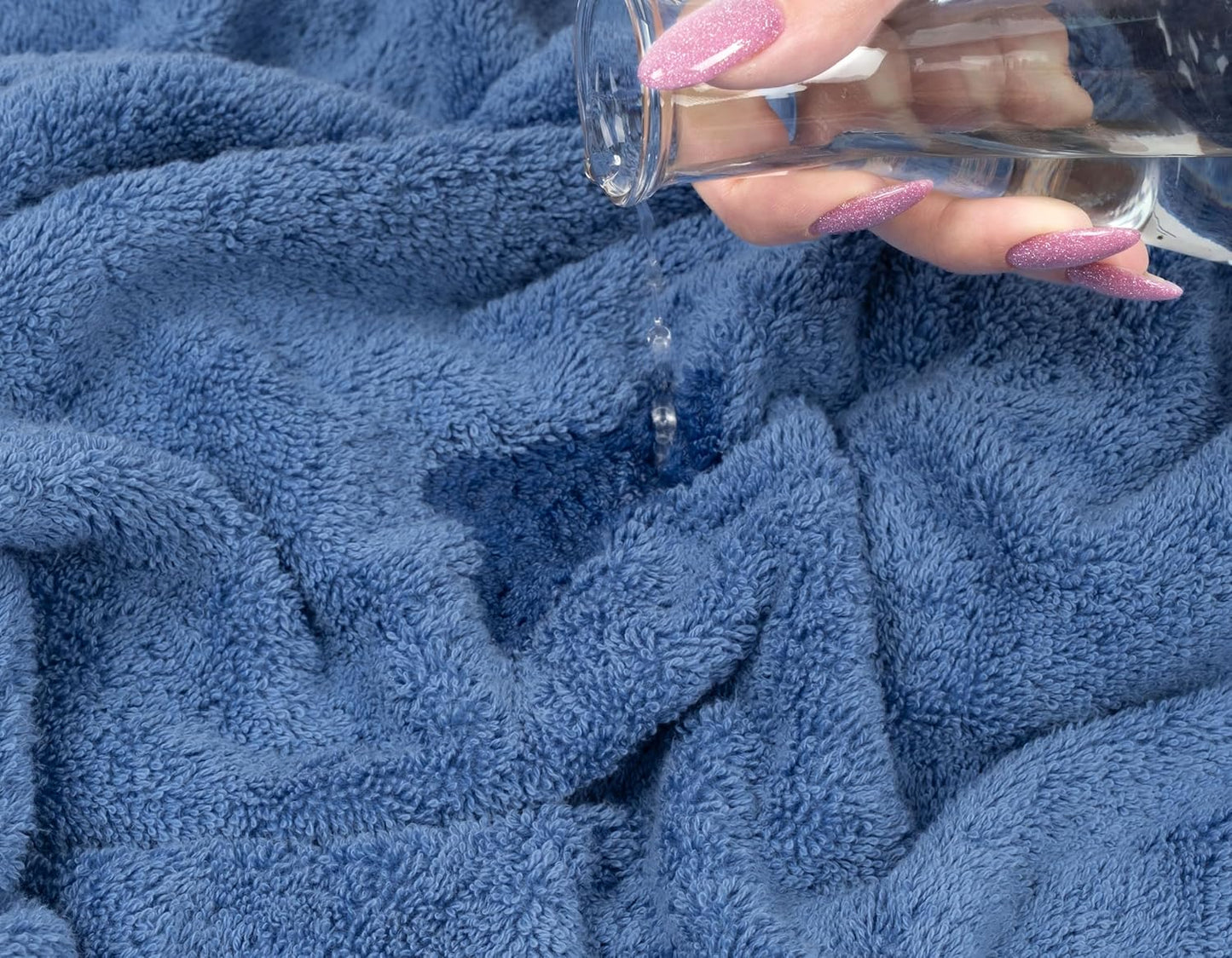 American Soft Linen 35x70 Jumbo Large Bath Towels, 600 GSM 100% Cotton Turkish Bath Sheet, Oversized Luxury Bath Towels for Bathroom Beach and Pool, Electric Blue