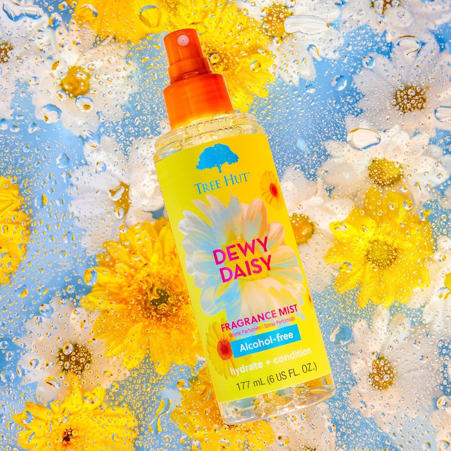 Tree Hut Dewy Daisy Fragrance Mist | Spritz On for a Refreshed Feel or Layer with Your Favorite Scents | Versatile Body Spray | 6 fl oz.