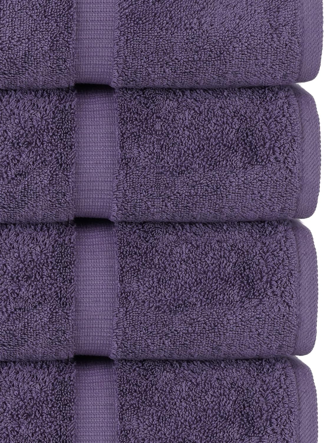 Chakir Turkish Linens | Hotel & Spa Quality 100% Cotton Luxury Turkish Towels | Soft & Absorbent (30x60 Inches Extra Large Bath Towels, Set of 4 - Plum)