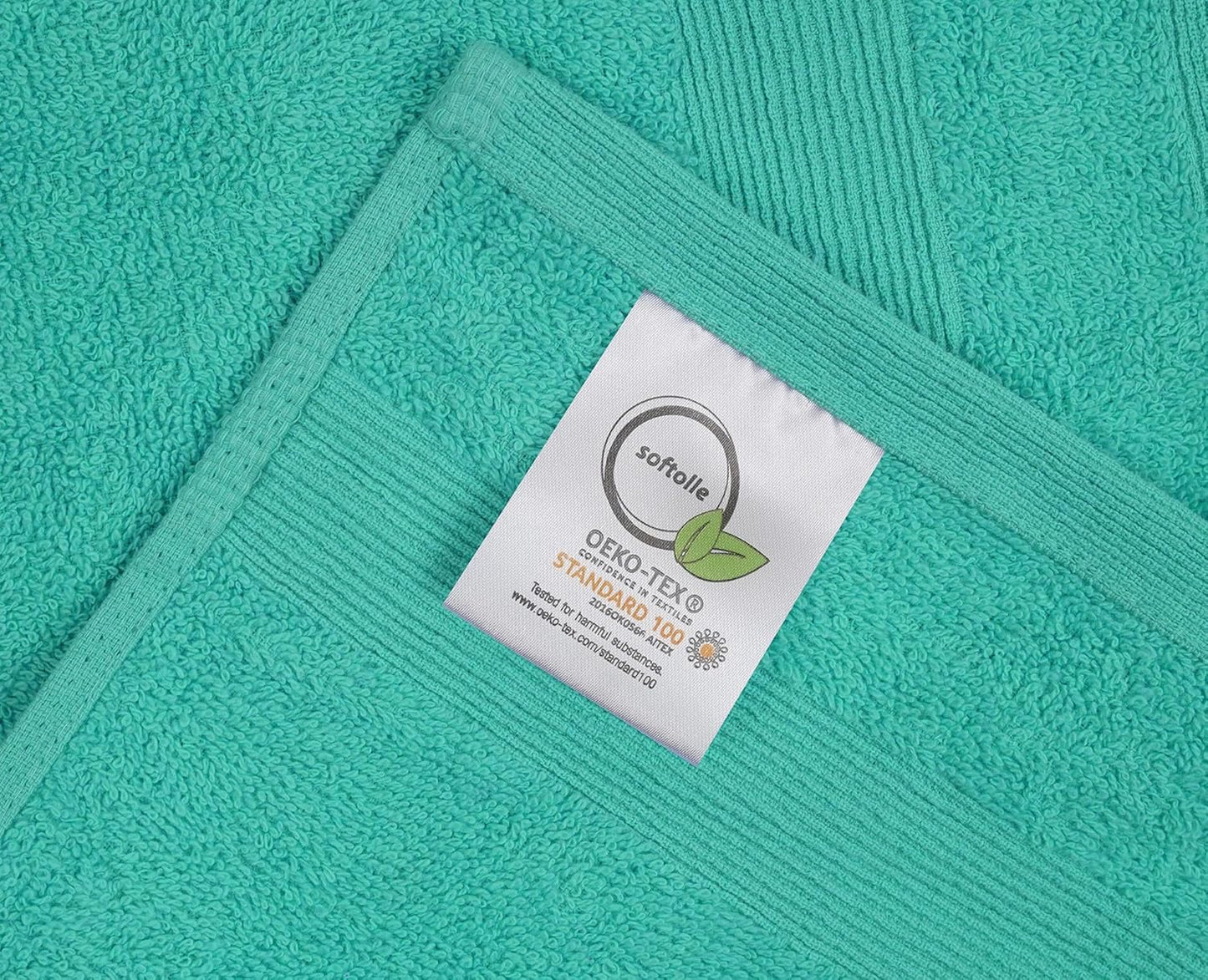 Premium Hand Towels Pack of 6 (16" x 30”) 100% Combed Ring Spun Cotton | Highly Absorbent Hand Towels Set | Ultra Soft for Home, Gym & Spa (Turquoise)