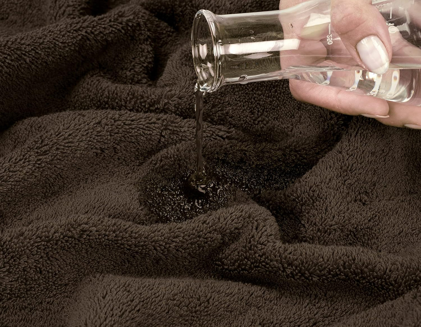 American Soft Linen Luxury Washcloths for Bathroom, 600 GSM 100% Cotton 4 Piece Turkish Wash Cloth Set, 13x13 in Soft Rags for Body and Face, Brown Washcloths