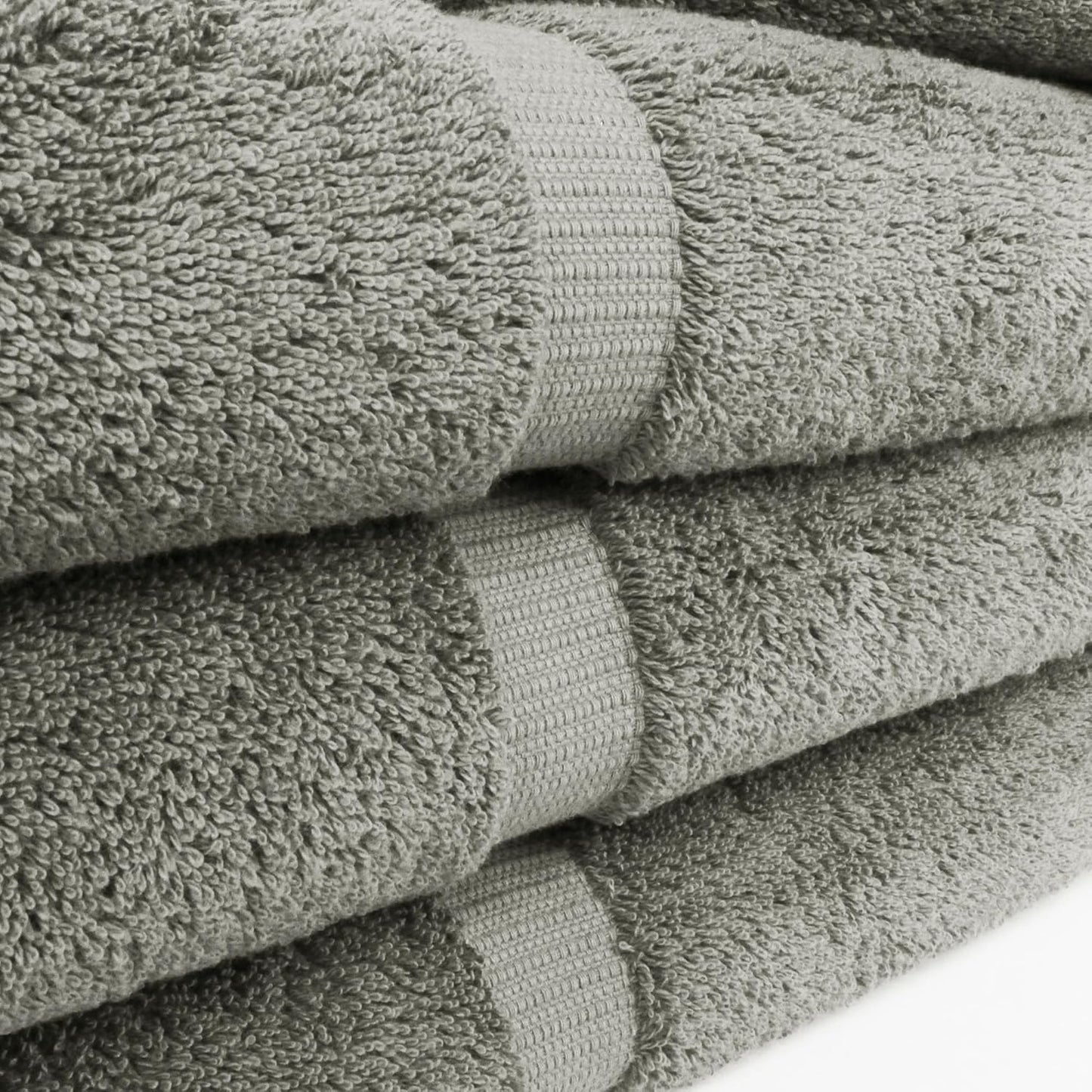 Chakir Turkish Linens | Hotel & Spa Quality 100% Cotton Luxury Turkish Towels | Soft & Absorbent (30x60 Inches Extra Large Bath Towels, Set of 4 - Gray)
