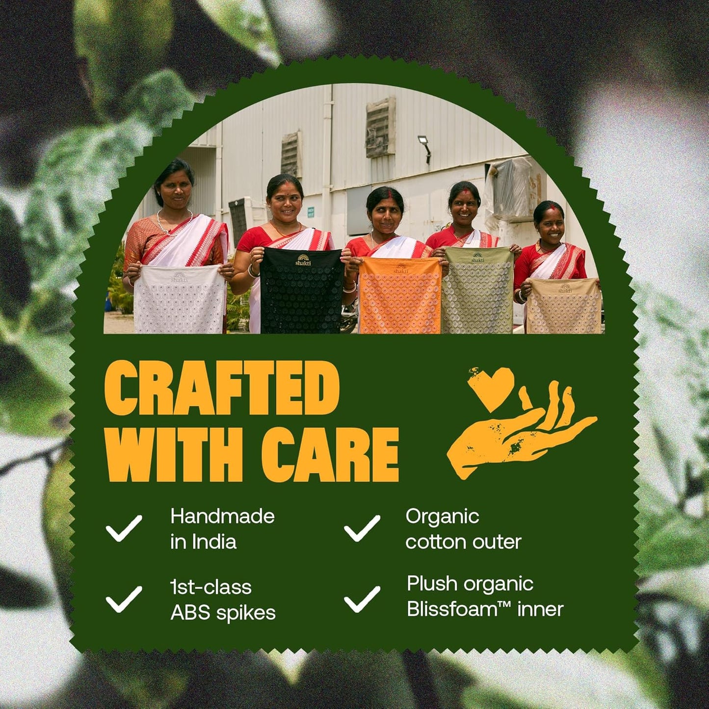 ShaktiMat Premium Acupressure Mat, Level 1 in Amber, Massage Muscles, Aid Sleep & Unlock Inner Tension | Similar to Acupuncture, No Needles Required | FSA/HSA Eligible