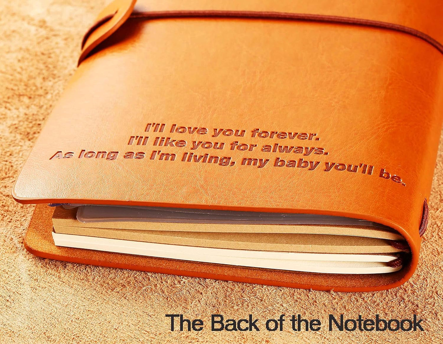 FYSIA Daughter Gift-Baby Journal Gift Shower for Daughter-Little Notes to My Little Girl-Baby Girl Keepsake-Mother to Daughter Gift-Refillable Photo Diary Journal-Memory Notebook Gift