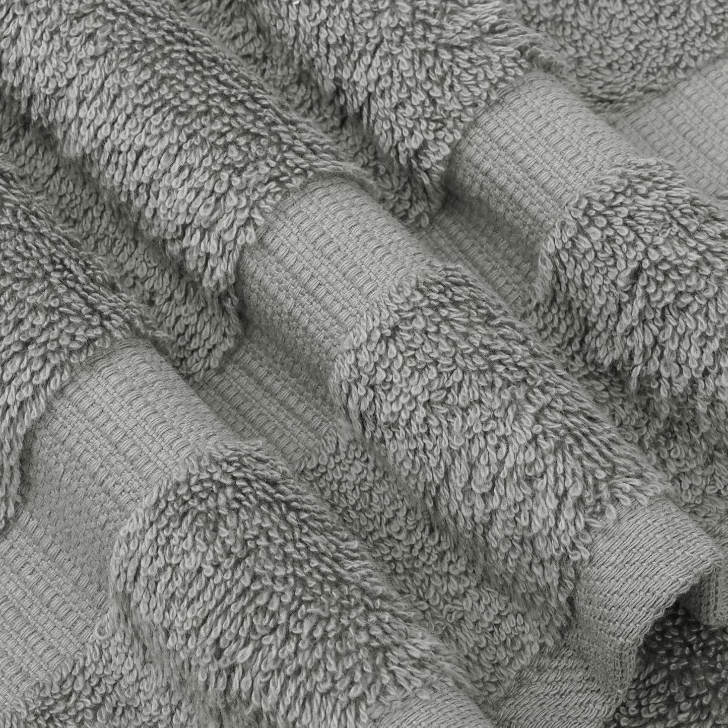 Chakir Turkish Linens | Hotel & Spa Quality 100% Cotton Premium Turkish Towels | Soft & Absorbent (4-Piece Washcloths, Gray)