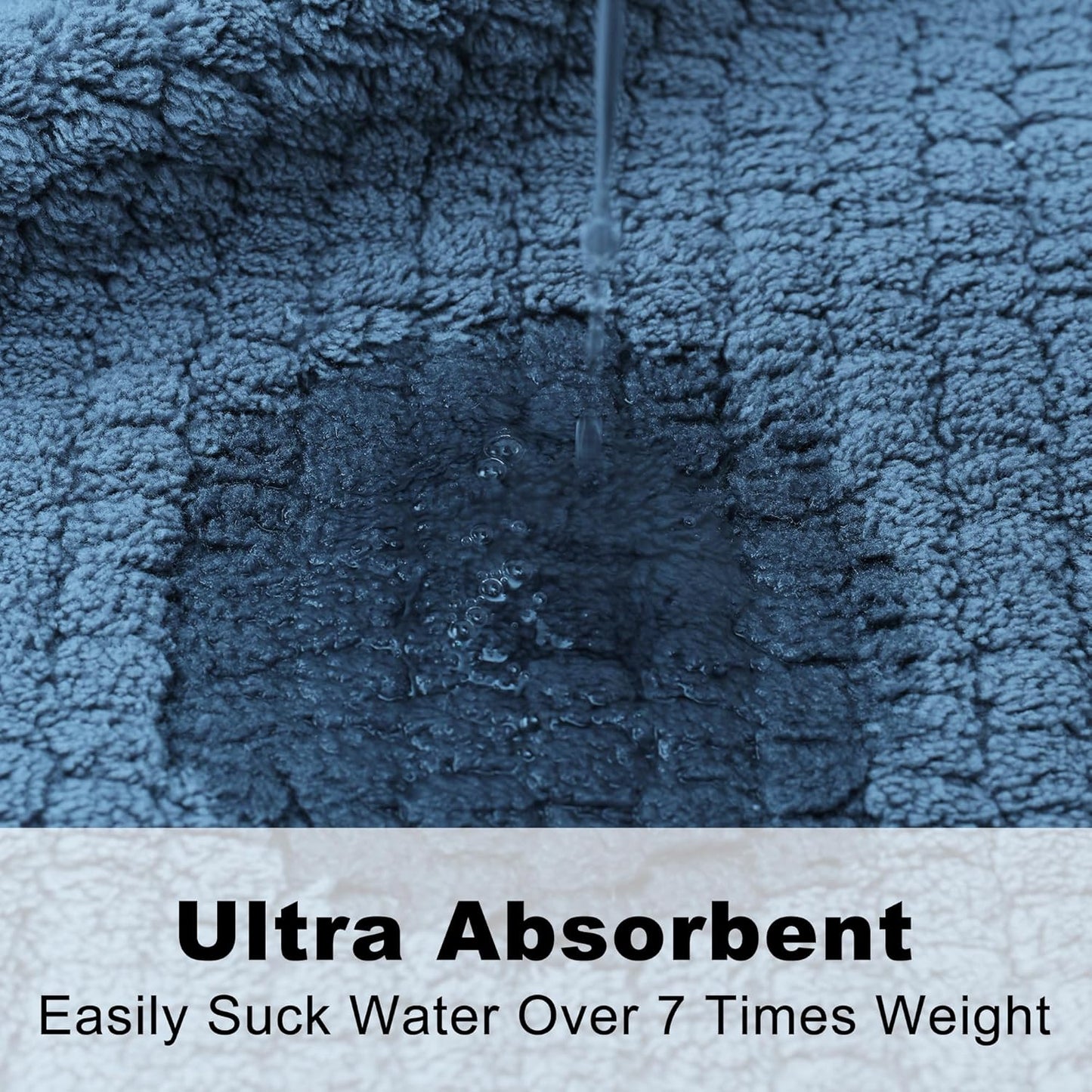 Men's Bathrobes with Hood, Soft Long Towel Robe for Men - Super Absorbent Quick Dry yet Warm