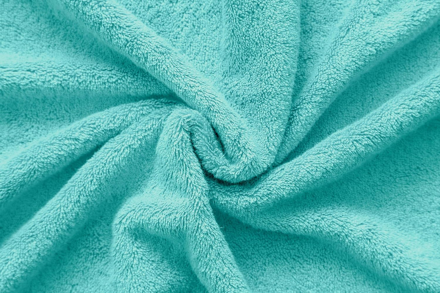 American Veteran Towel, Hand Towels for Bathroom Set of 4, 100% Cotton Turkish Hand Towel Sets, Soft Hand Face Towels, Turquoise Blue Hand Towels