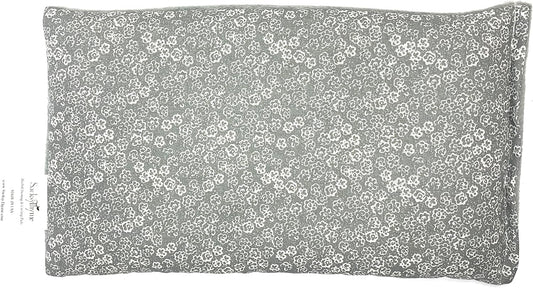 SacksyThyme Microwave Heating Pad for Cramps, Back, Neck, Shoulders, Leg Pain - Reusable Heat Pack, Hot Moist Microwavable Therapy Pack - Unscented Flaxseed Hot Compress Made in USA (Size: 12" x 7")