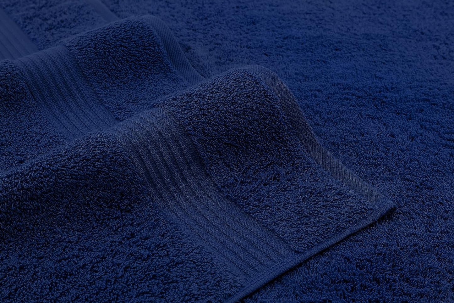 American Veteran Towel, Hand Towels for Bathroom Set of 4, 100% Cotton Turkish Hand Towel Sets, Soft Hand Face Towels, Navy Blue Hand Towels