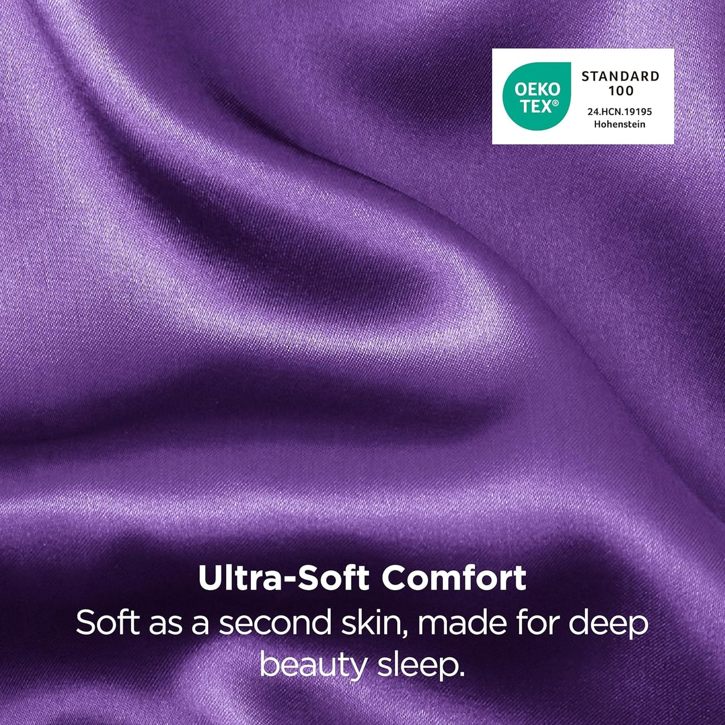 Bedsure Satin Pillowcases, Similar to Silk Pillow Cases Queen Size Set of 2, Purple Pillow Case for Sleeping Women with Envelope Closure, Gifts for Women Men, 20x30 Inches, 2pcs