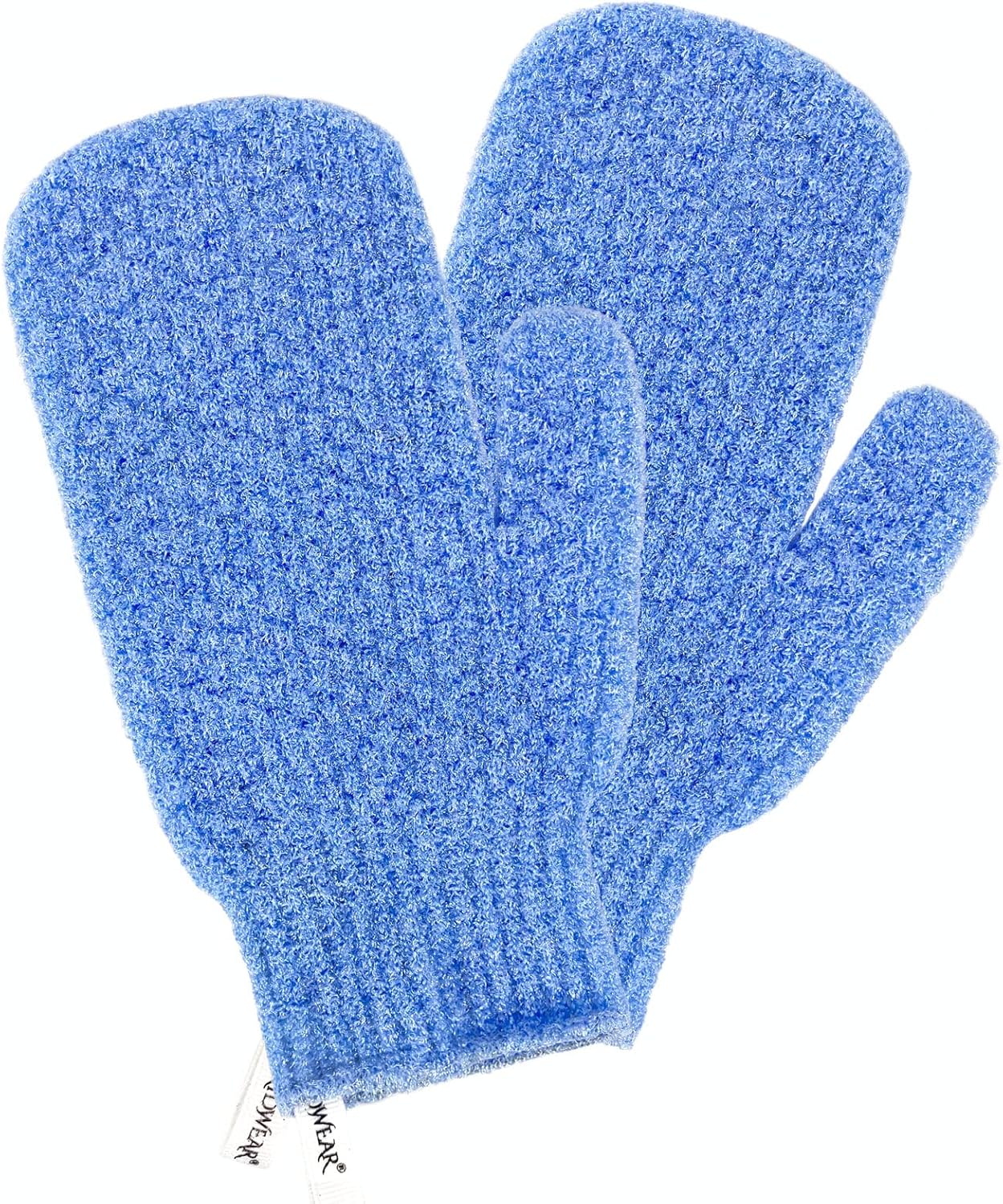 Evridwear Shower Exfoliating Mitts, Deep Cleanse Bathing Scrub Gloves Self Tan Scrubber Mitten Dead Skin Remover for Men and Women,1 Pair Moderate
