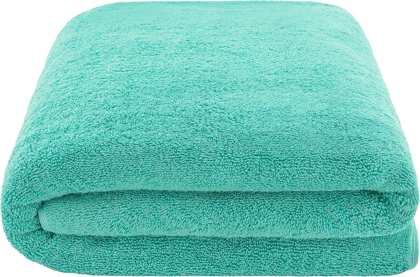 American Soft Linen Oversized Bath Sheet 40x80 Extra Large for Bathroom, 600 GSM 100% Cotton Turkish Jumbo Bathsheet Towels for Adults, Turquoise Bath Sheet