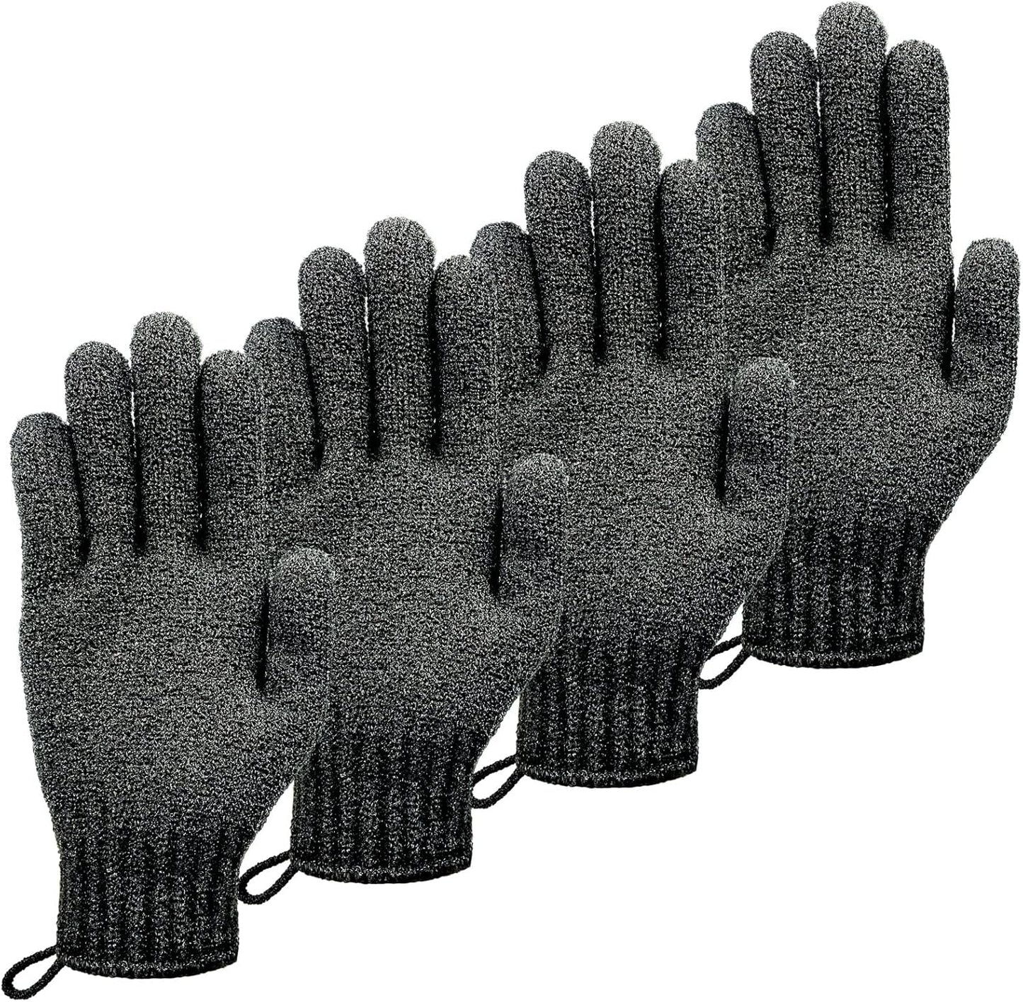 MIG4U Shower Exfoliating Scrub Gloves, Bathing Gloves Body Wash Dead Skin Removal Deep Cleansing Sponge Loofah for Women Men