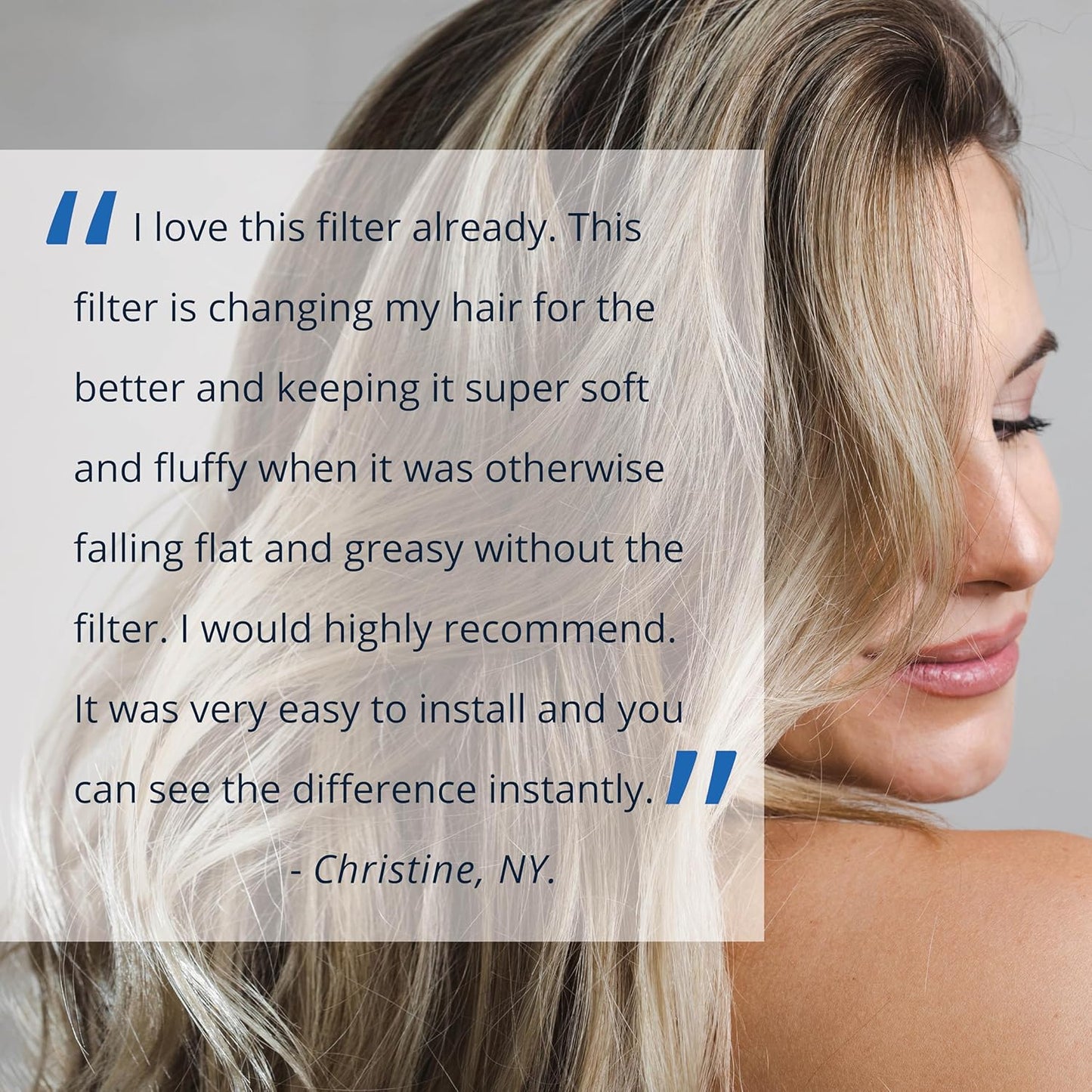 Aquasana Shower Filter | Dermatologist-recommended for softer, healthier skin & hair | Proven to reduce 90% of chlorine for 6 months | WaterSense Certified | Chrome wand shower head | AQ-4105CHR-E