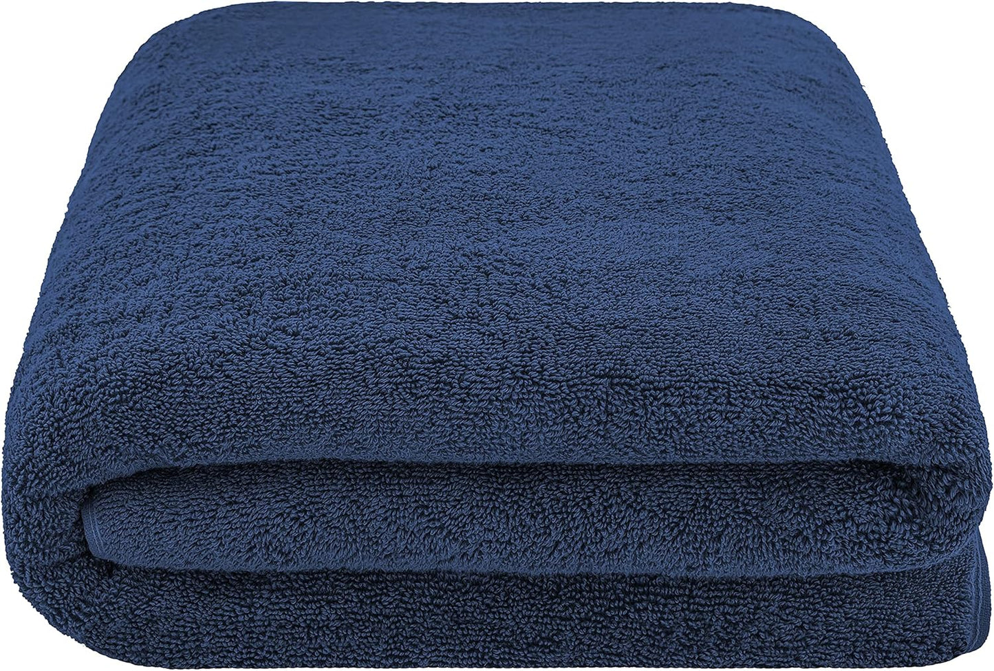 American Soft Linen Oversized Bath Sheet 40x80 Extra Large for Bathroom, 600 GSM 100% Cotton Turkish Jumbo Bathsheet Towels for Adults, Navy Blue Bath Sheet