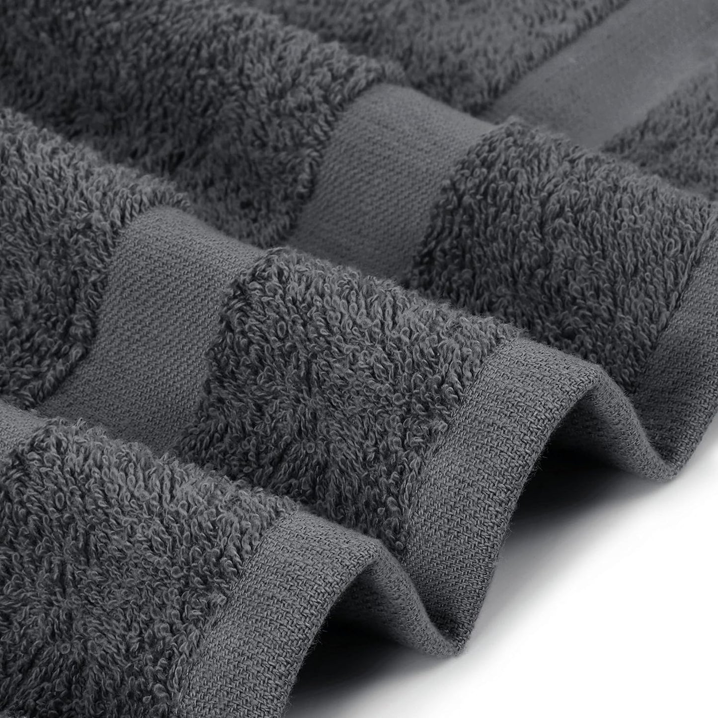 Utopia Towels, Salon Towel, Pack of 24, Not Bleach Proof, 16 by 27 Inches, Highly Absorbent Cotton Towels for Hand, Gym, Beauty, Spa, and Home Hair Care, Grey