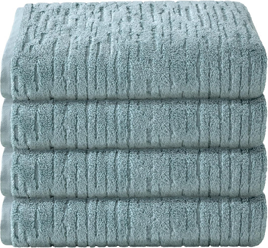 SKL Home CloudSoft Cotton Luxury 4 Pc Bath Towel Set, Teal