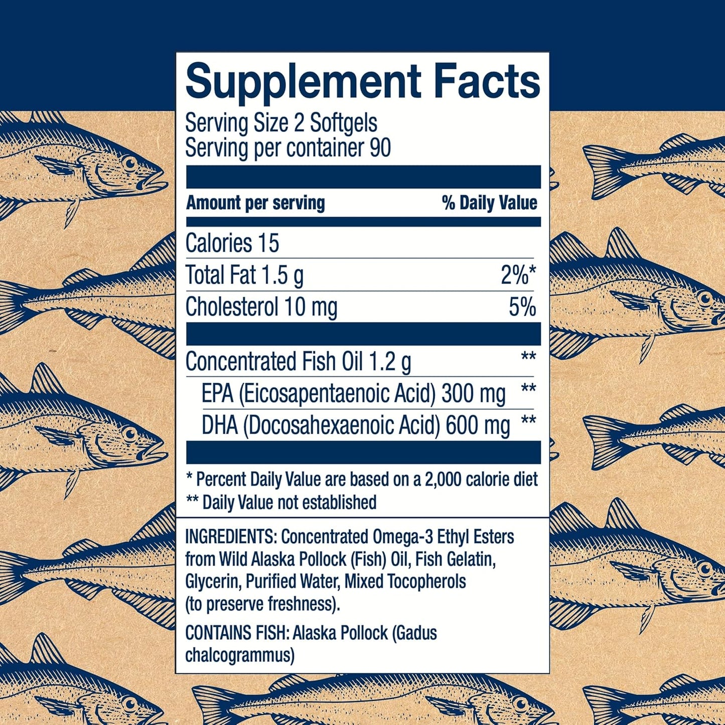 Wiley's Finest Wild Alaskan Fish Oil Peak DHA - 900mg EPA and DHA Omega-3s - 180 Softgels (90 Servings)