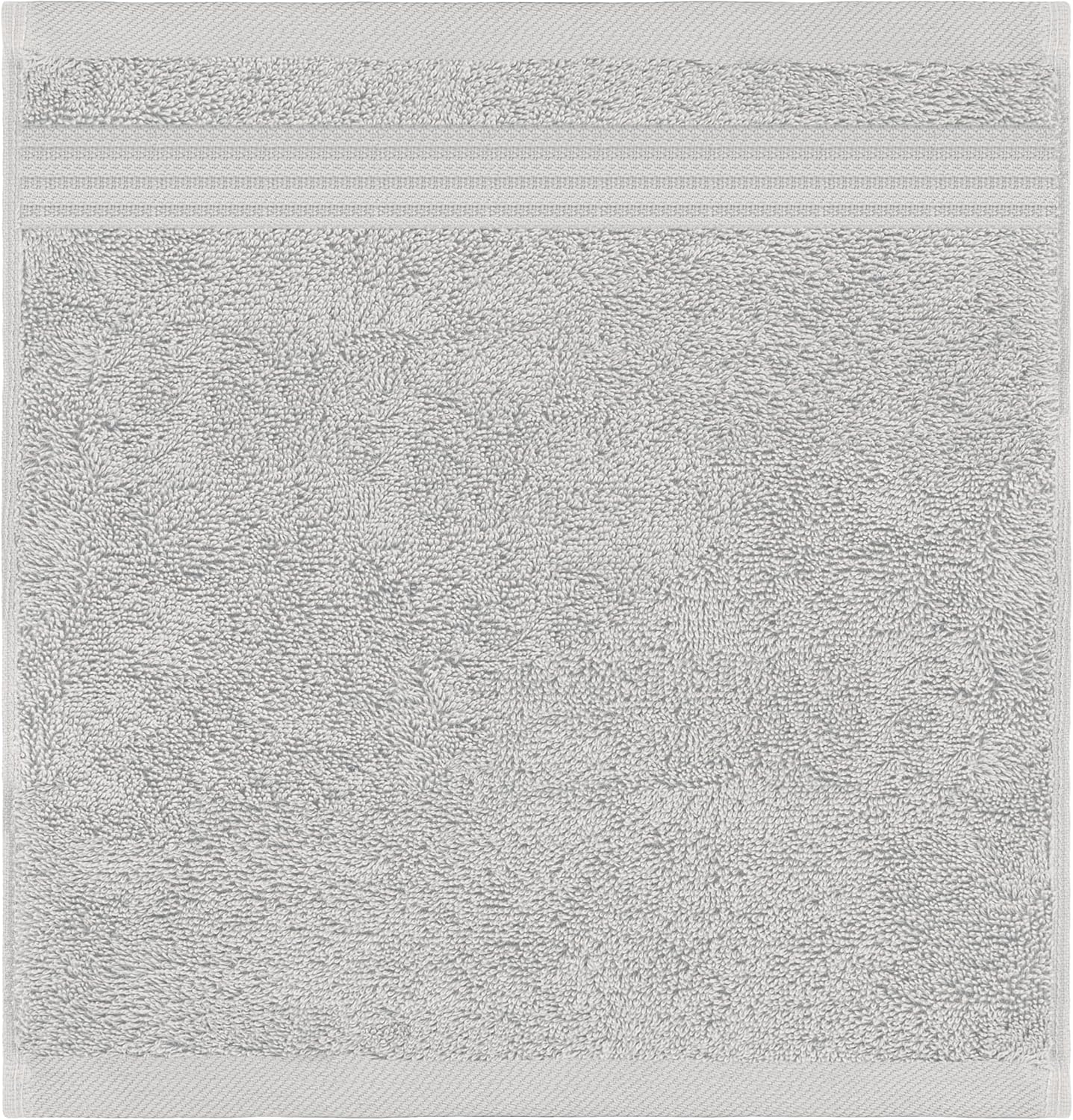 American Veteran Towel, 100% Cotton Turkish Washcloths for Bathroom Essentials 4 Pack, Soft Absorbent Wash Cloths Quick Drying Small Towels Washrags, Silver Grey