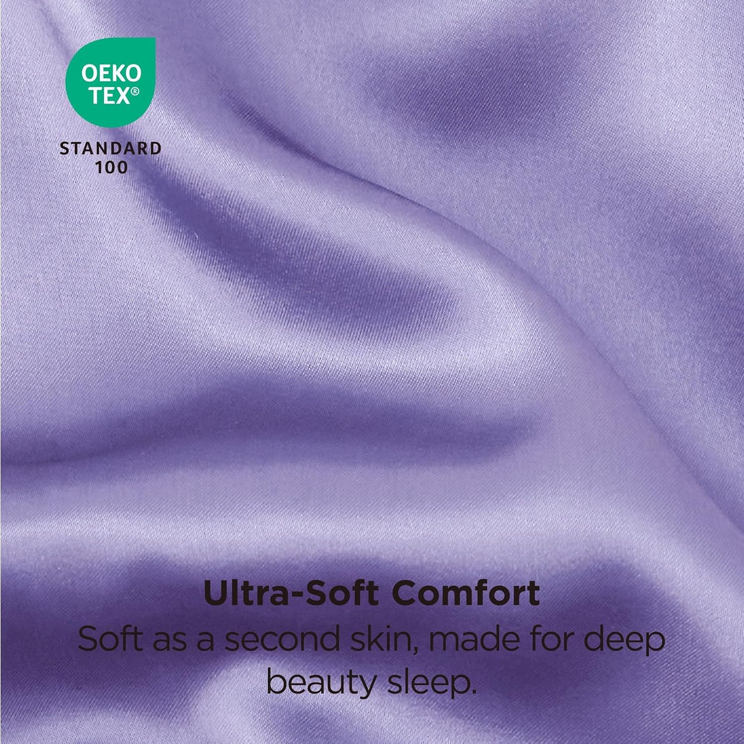 Bedsure Satin Pillowcase 2 Pack Similar to Silk Pillow Cases Standard Size, Pillow Case for Sleeping Women with Envelope Closure, Gifts for Women Men, Lilac, 20x26 Inches, 2pcs