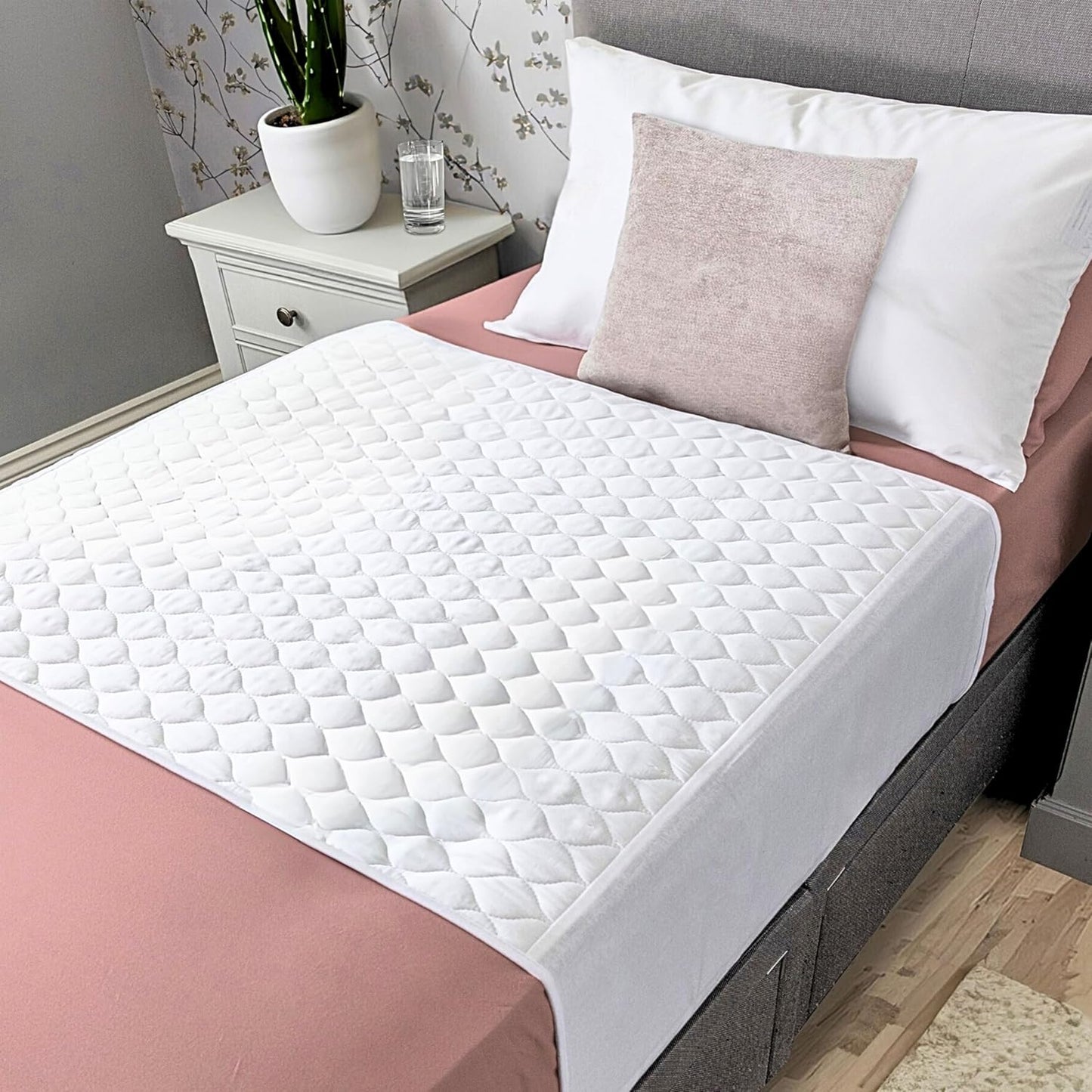 Hygge Sheets®️ Organic Washable Incontinence Bed Pads with Tucks - 100% Waterproof Reusable Mattress Protector Underpads - Rayon derived from Bamboo - Twin